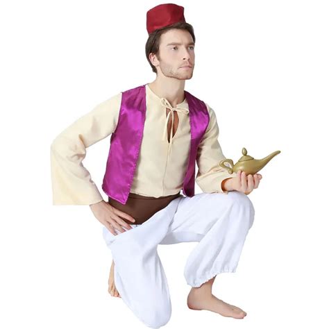 Adult Aladdin Costumes Arabian Prince Aladdin Fancy Dress Anime Story