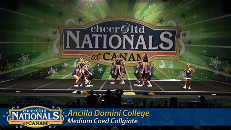 Ancilla College Cheer Medium Coed Canam Nationals Youtube