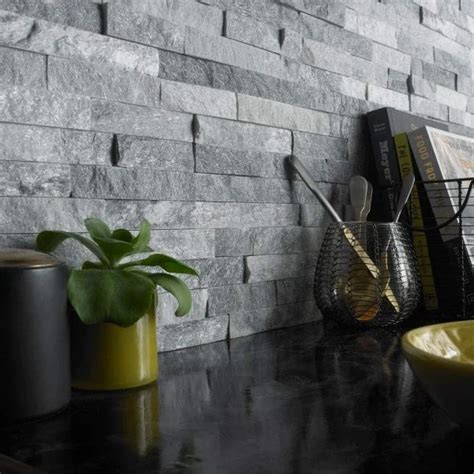 Ledgestone Ice Sparkle Grey Split Face Tiles X Mm Stoketiles