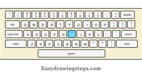 10 easy steps to draw keyboard drawing - Easy Drawing