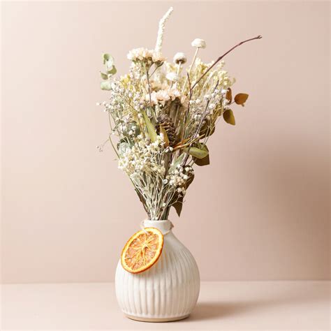 Gingerbread Dried Flower Posy Home Decor Lisa Angel