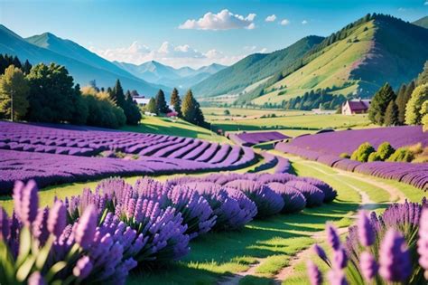 Premium AI Image | The lavender fields of france