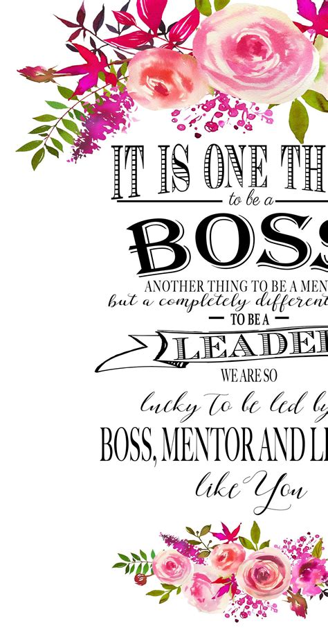 Printable boss appreciation day gift boss week boss card boss thank you boss mentor leader ...