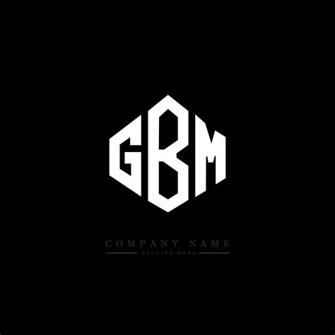 GBM Letter Logo Design With Polygon Shape GBM Polygon And Cube Shape