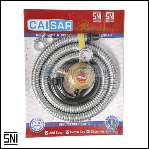 Jual Selang Gas Dan Regulator Caisar Premium 1 8 Meter Shopee Indonesia