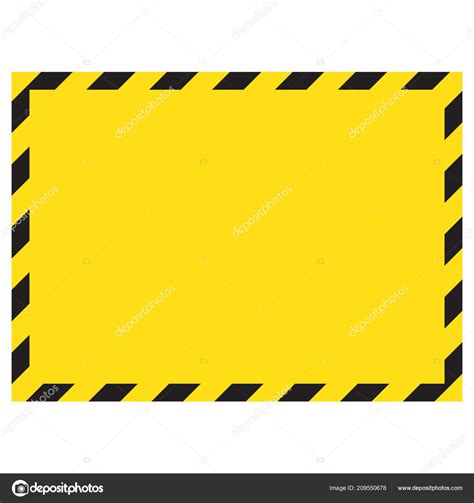 Black And Yellow Caution Border