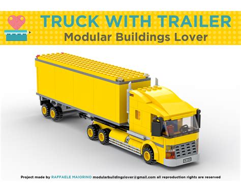 Lego Moc Lego Yellow Truck By Modularbuildingslover Rebrickable