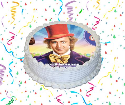 Willy Wonka And The Chocolate Factory Edible Image Cake Topper Personali