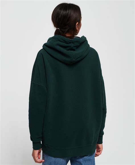 Womens Blair Boyfriend Hoodie In Emerald Green Superdry Uk