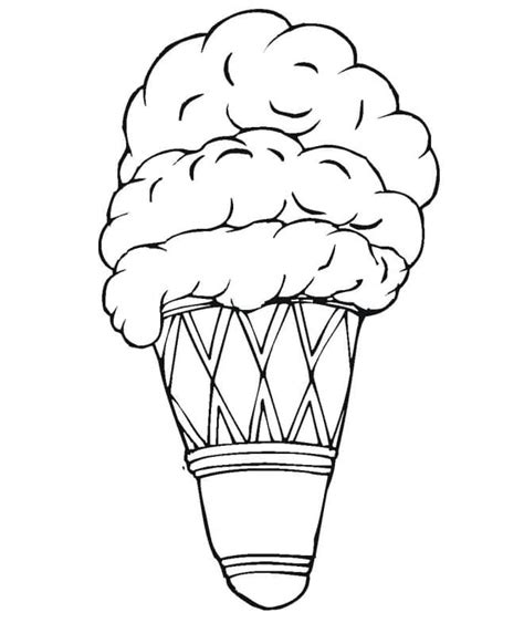 كارتون الآيس كريم صورة تلوين قم بالتنزيل أو الطباعة أو التلوين عبر الإنترنت مجانًا