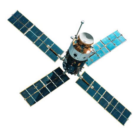 A satellite with a satellite antenna and a satellite antenna | Premium ...