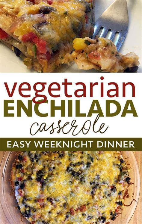 Vegetarian Bean Enchilada Casserole Five Spot Green Living