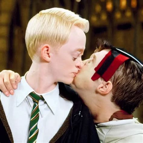 Harry Potter Kissing Draco Malfoy Stable Diffusion