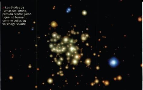 Astronomie les étoiles du cœur de la Voie lactée créent la s