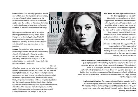 Double Page Spread Analysis By Mollyjade Issuu