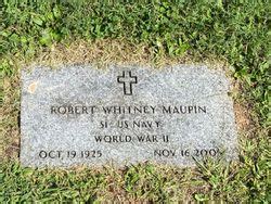 Robert Whitney Maupin M Morial Find A Grave