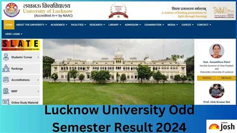 Lucknow University Result Out At Lkouniv Ac In Direct Link To