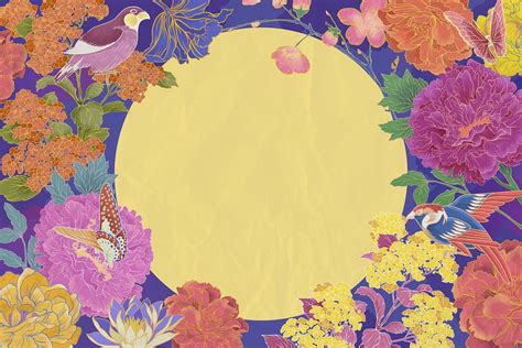 Aesthetic floral background, yellow frame | Premium Photo - rawpixel