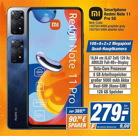 Smartphone Redmi Note Pro G Angebot Bei Hem Expert Prospekte De