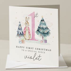 1st Christmas Niece Card By Paper Scene