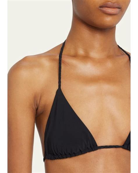 Totême Braid tie Triangle Bikini Top Lyst