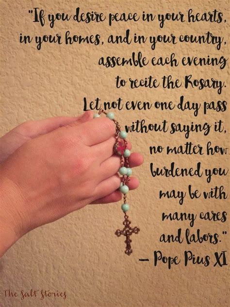 Rosary Quote Rosary Quotes Praying The Rosary Holy Rosary