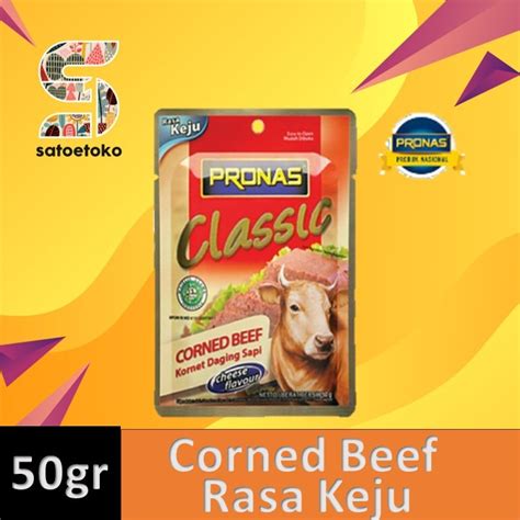 Jual Pronas Corned Beef Cheese Sachet Gr Kornet Daging Sapi Rasa