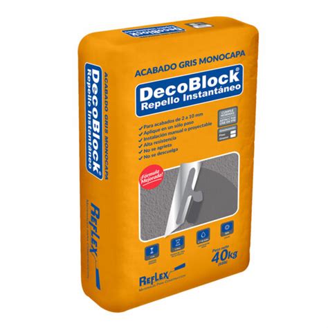 Decoblock Gris Fino Monocapa Reflex Casalco