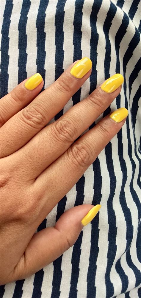 Yellow nails | Yellow nails, How to do nails, Nails