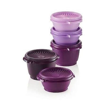 Tupperware Servalier Bowls Pc Set New Shades Of Purple Oz Oz Ebay