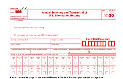 Blank 1099 Nec Form 2020 Printable