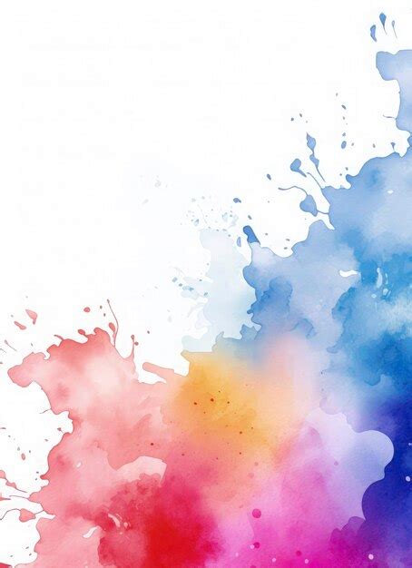 Premium Photo Multicolor Watercolor Wet Wash Splash Vector