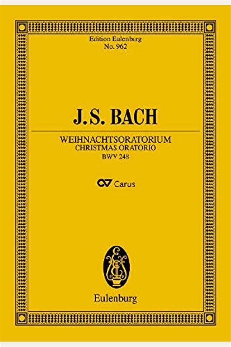 Buy Christmas Oratorio Bwv 248 Book By Johann S Bach