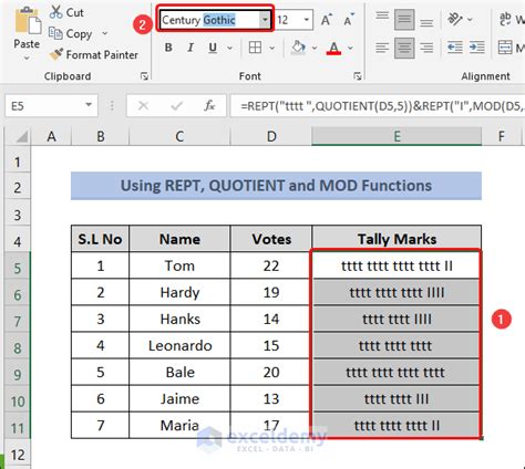 How To Make Tally Marks In Excel 4 Easy Methods Exceldemy