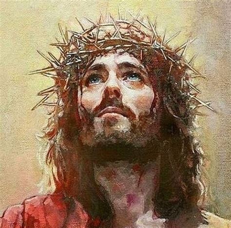 Jesus Wearing A Crown Of Thorns By Grasone On Deviantart Images And