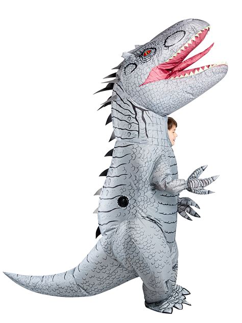 kids jurassic world rebirth indominus rex inflatable costume