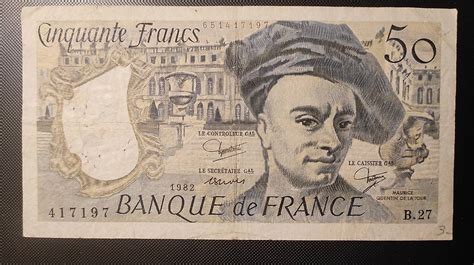 50 francs francais Quentin de la Tour 1982 Canton Neuchâtel tutti ch