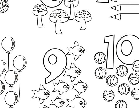 PRINTABLE Colouring In 123 Counting Kids | Etsy