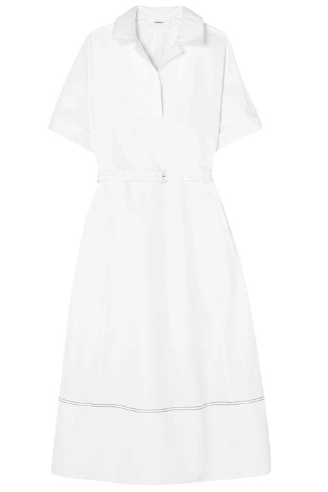 Casasola Belted Cotton Poplin Midi Dress The Outnet