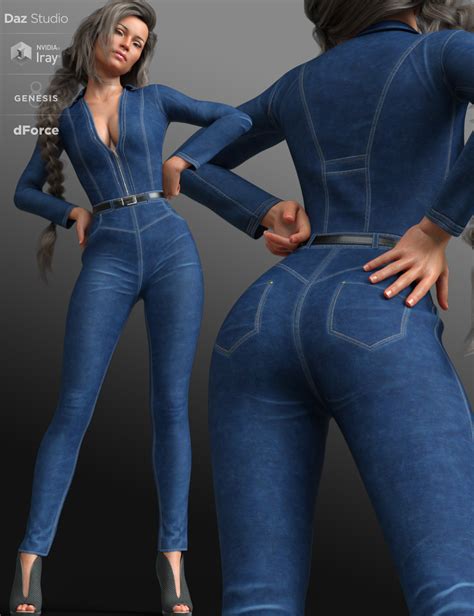 Dforce Mod Jumpsuit Outfit For Genesis 8 Female S Daz 3d