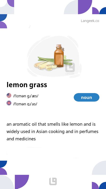 Definition Meaning Of Lemon Grass Langeek