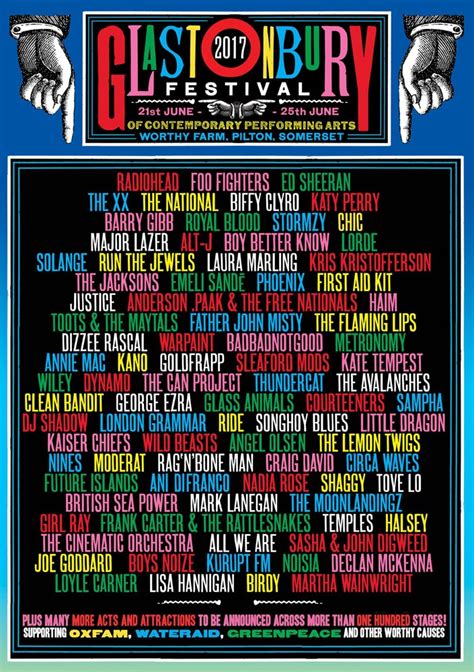 Glastonbury 2017 Anuncia Sus Primeros Y Majestuosos Nombres