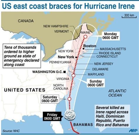 Improving Geographical Knowledge: Case Study - Hurricane Irene August 2011