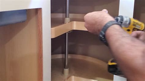 How To Install Lazy Susan Rev A Shelf Youtube