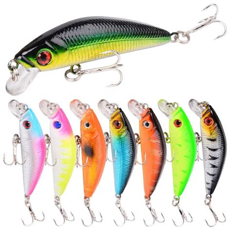 Pcs Fishing Minnow Bait Carp Perch Jig Fishing Lure Mm G Artificial