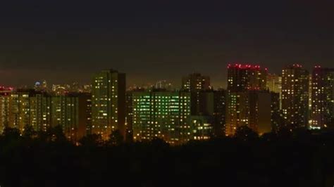 distant city lights stock footage royalty  stock  pond