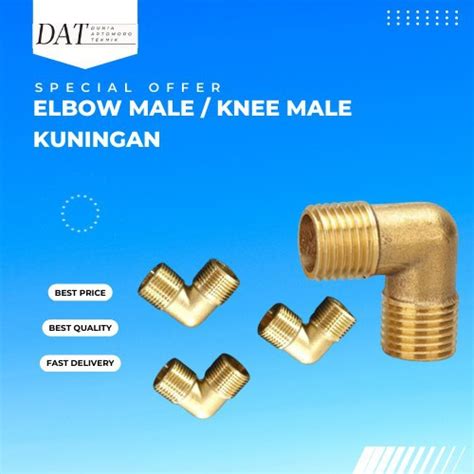 Jual Nepel Elbow Drat Female Knee Kuningan Drat Dalam Size