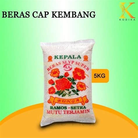 Jual New Beras Cap Bunga 5Kg 10Kg 20Kg 25Kg Beras Setra Ramos 5 Kg