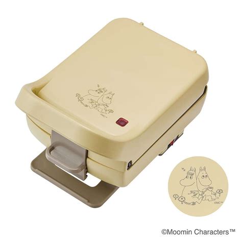 Recolte X Moomin Press Hot Sand Maker Sandwich Toaster Beige Ac100v