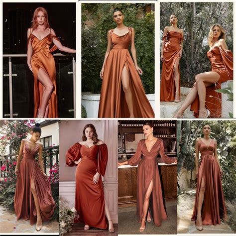 Several Photos Of Women In Long Dresses And One Is Wearing High Heeled